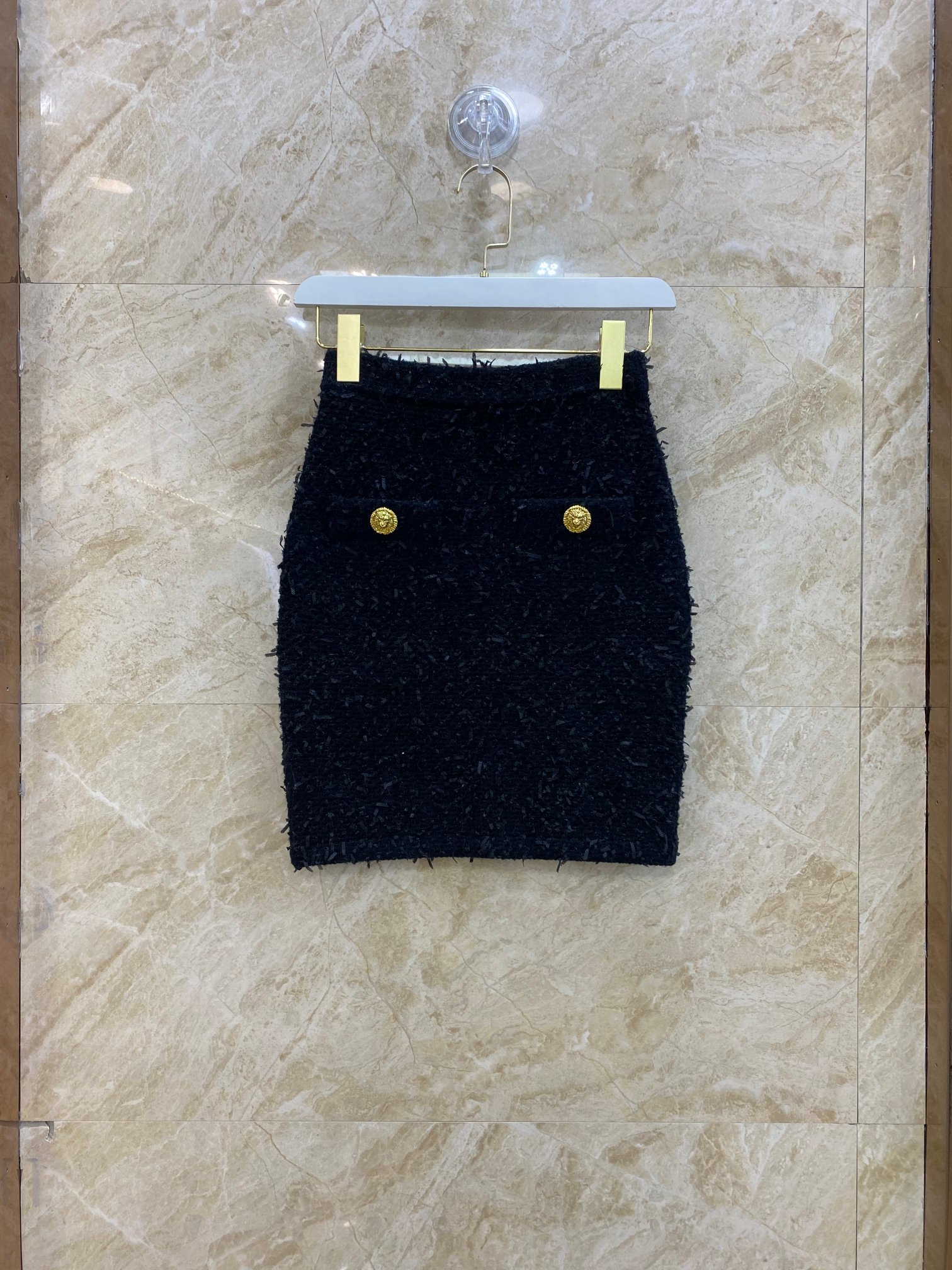 balmain tweed mini skirt